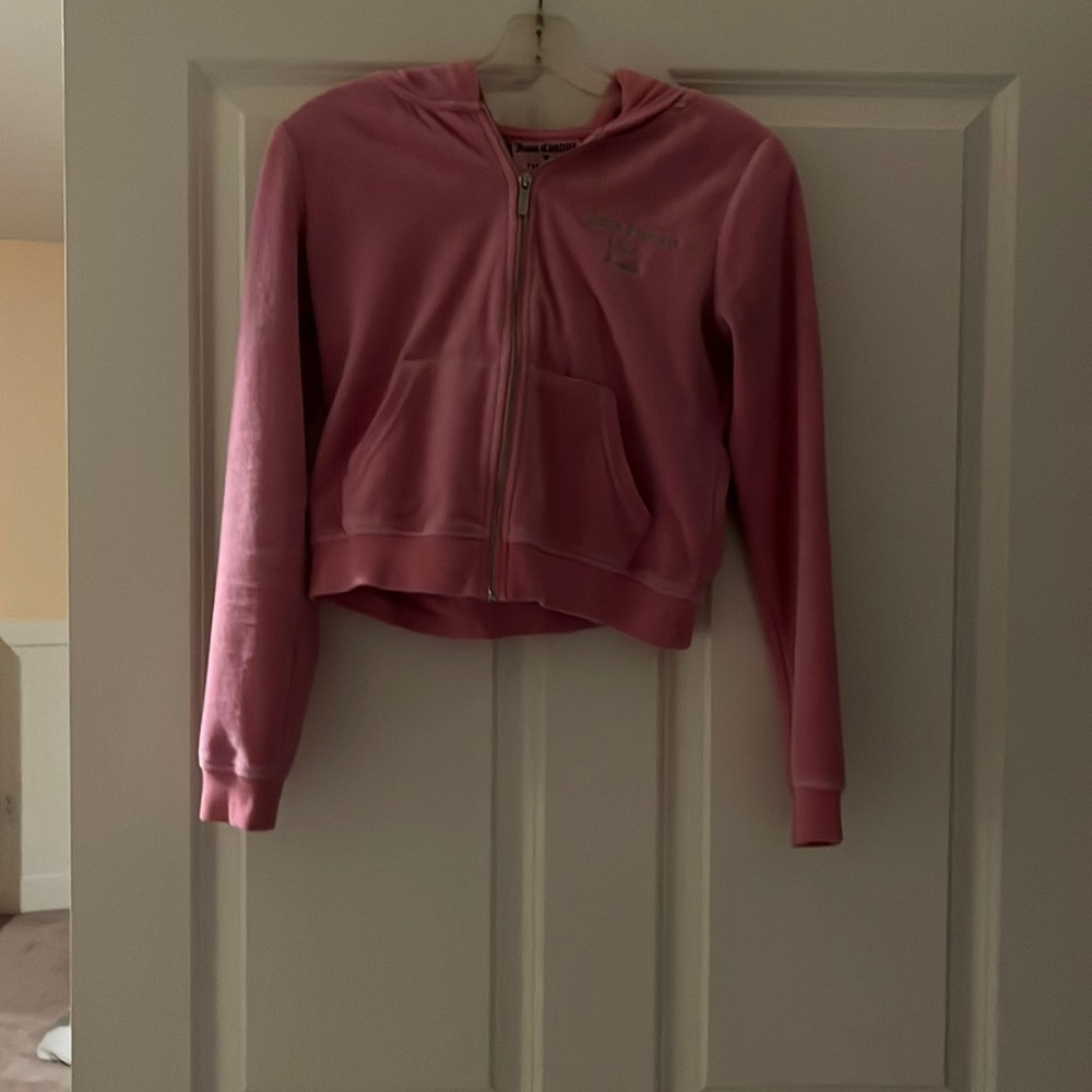 Pink juicy couture zip up hoodie